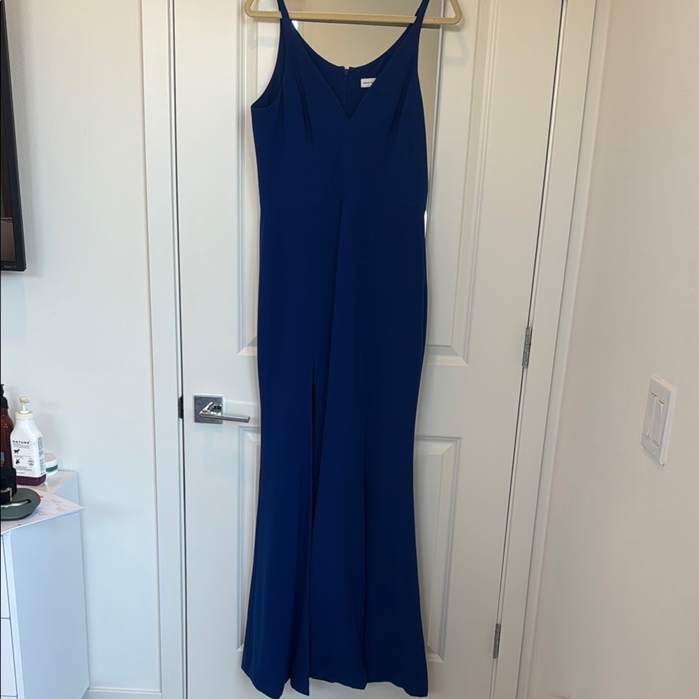 Dress the Population Blue Dress with Slit
